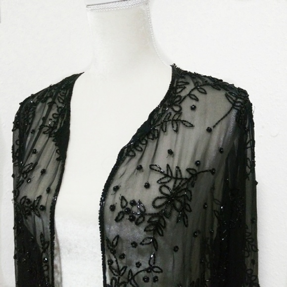 Beaded Formal Long Sleeve Shrug 